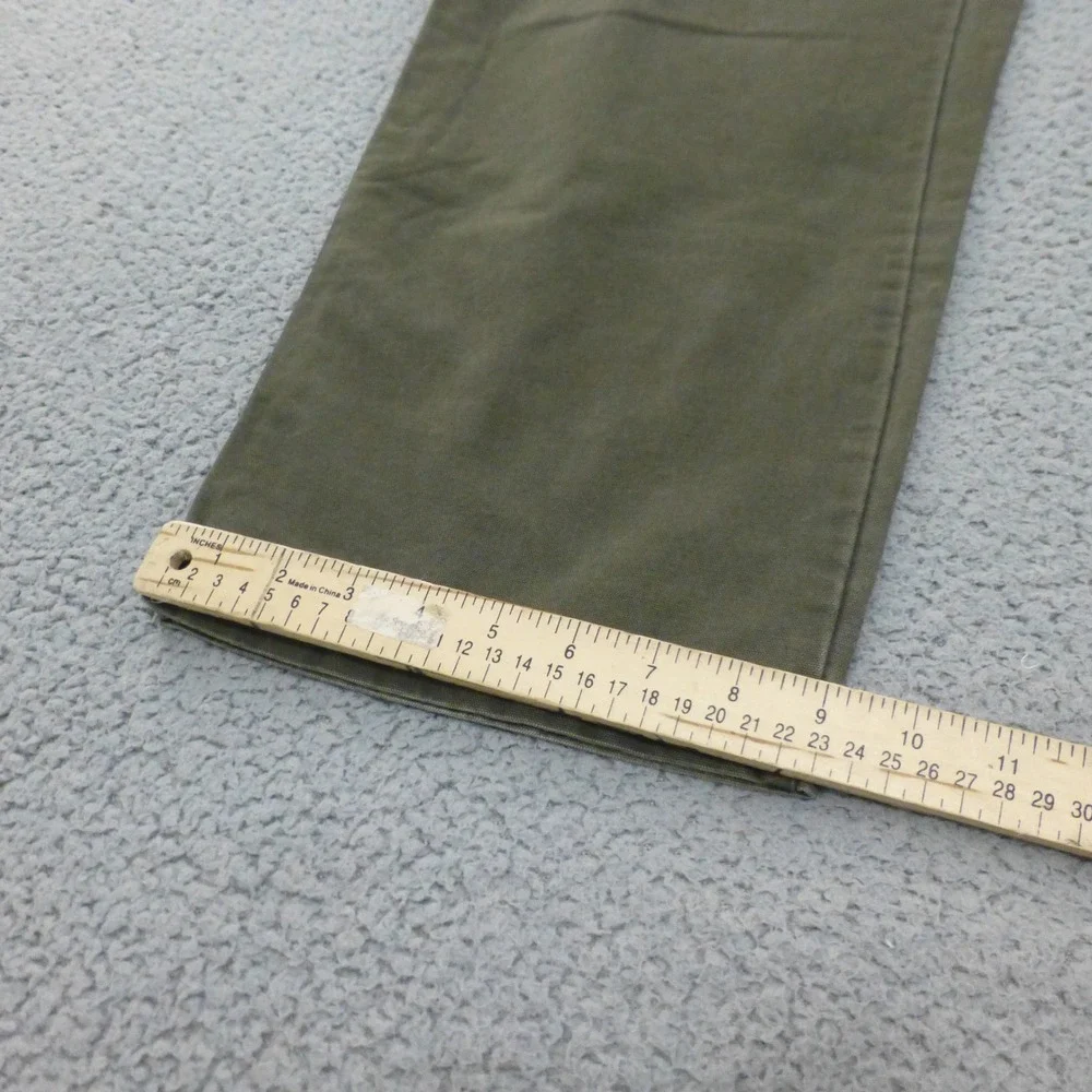 Columbia River Lodge Canvas Utility Pants Mens 38x30 Olive Green Cotton